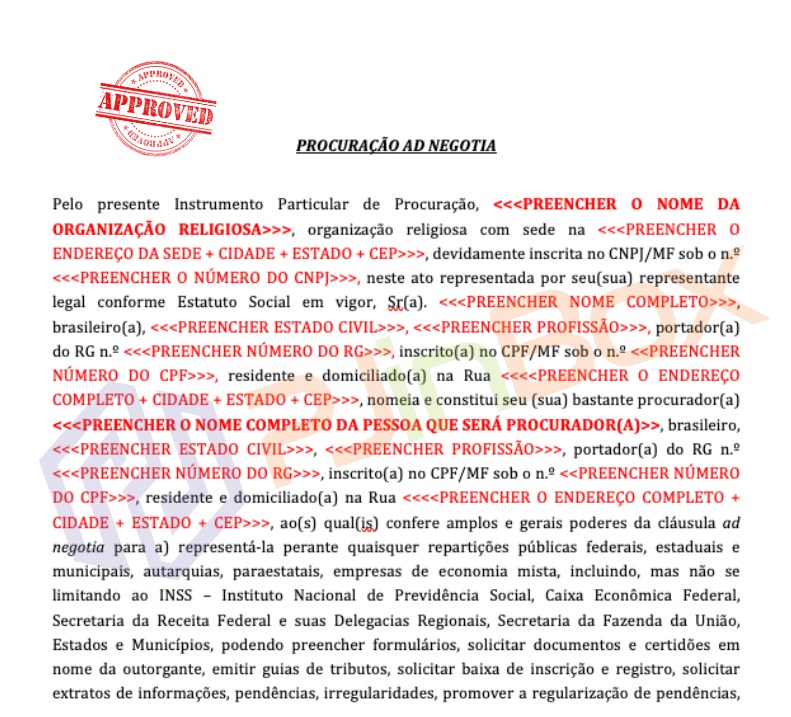 Instrumento de Fundação de Igreja Evangélica - Mandatos da Administração com prazos distintos - Imagem 6