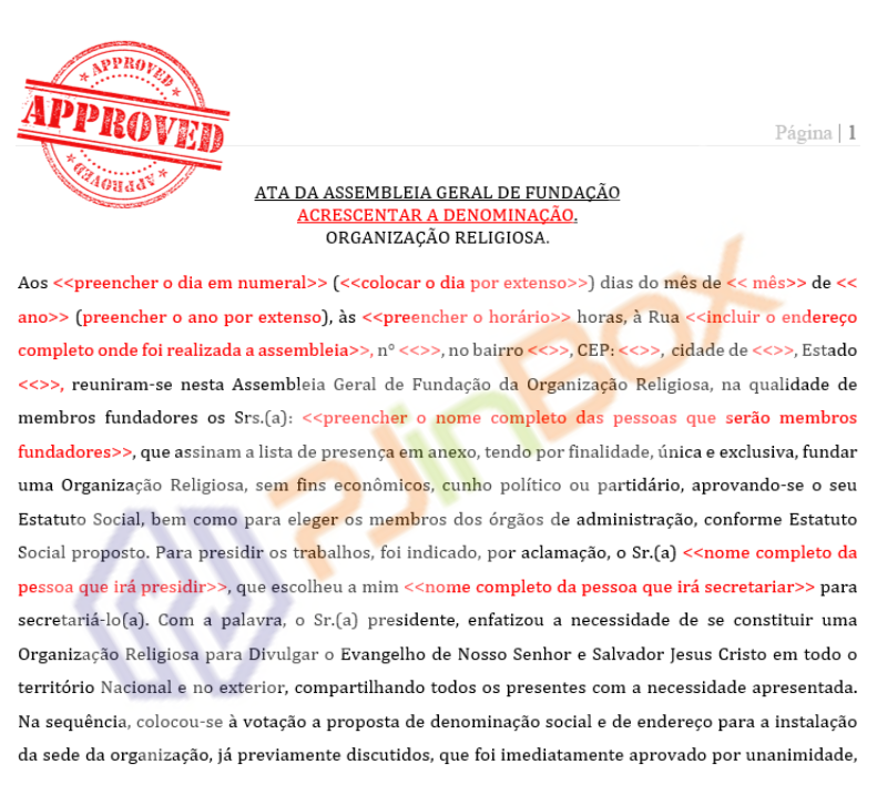 Instrumento de Fundação de Igreja Evangélica - Mandatos da Administração com prazos distintos - Imagem 3