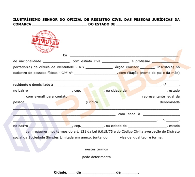 DISTRATO SOCIAL DE SOCIEDADE SIMPLES LIMITADA - Imagem 3